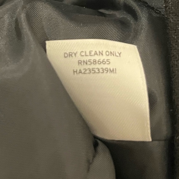 Halogen Black Ruffle Blazer Wool Tailored Classic Buttons Lined Work Event Coat - Picture 11 of 11